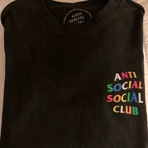 Anti Social Social Club Rainbow Shirt
